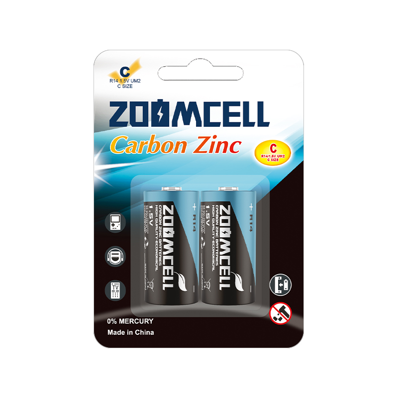 R14 UM2 C 1.5V Carbon Zinc Batteries For Low-Drain Devices